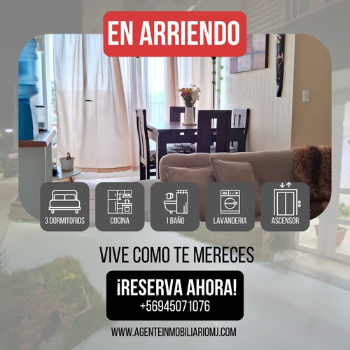 Arriendo Departamento Amoblado ,año Corrido