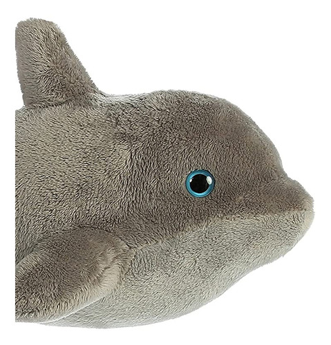Imagen 3 de 10 de Peluche Delfin Gris Aurora Juguete Super Suave Felpa Calidad