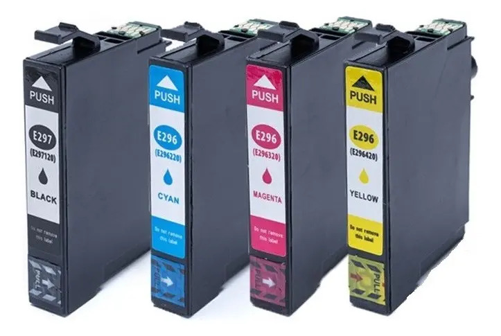 Kit Cartucho 4 Cores Compativel Para 296 Xp231 Xp241 Xp431 T297 T296 43 mL