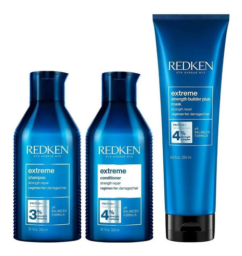 Shampoo Extreme 300ml Reparador+ Acondic + Mascarilla Redken