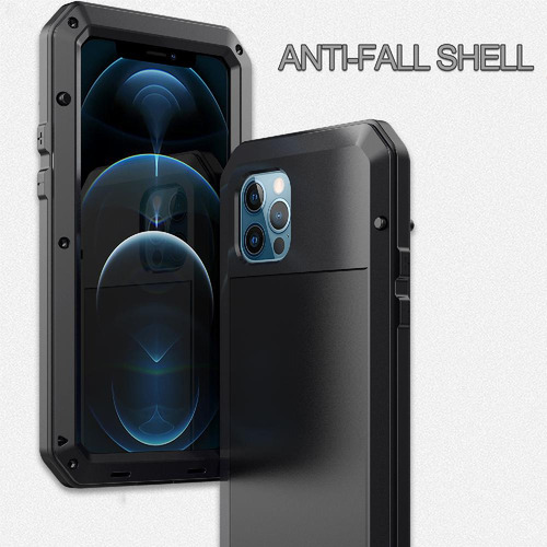 A Capa Para iPhone 12 Pro Max À Prova De Poeira 360 Alumínio