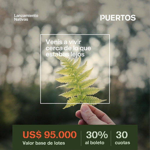 Imagen 12 de 20 de Puertos Escobar - Nativas - Nuevo Lanzamiento ! Lote En Venta.