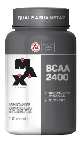 Bcaa 2400 100 Cápsulas - Max Titanium