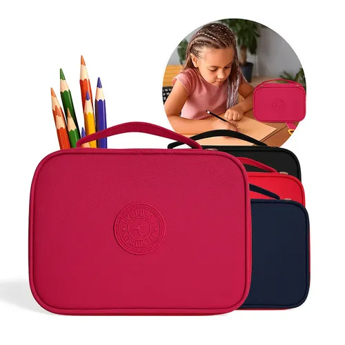 Estojo Box Organizador Escolar Com Divisórias Multifuncional 24 E...