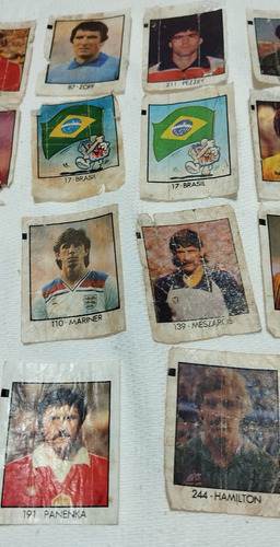 27 Figurinhas Ping Pong Da Copa Do Mundo De 1982 Na Espanha Ping Pong Copa 1982 (Usado)