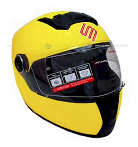 Casco Para Motocicleta Cerrado Talla Xl Amarillo Heavy Risky Tamaño del casco Extra Grande