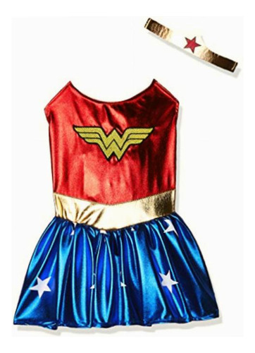 Rubie's Canina Wonder Woman Costume, Blanco, M