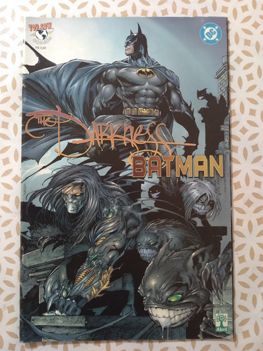 The Darkness & Batman - Top Cow Dc - Editora Abril 1999 - Em Português - Capa Mole - Lombada Com Grampos (Usado)