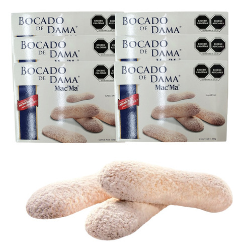 Galleta Bocado De Dama 2 Cajas De 300 G C/u Mac Ma AzĂșcar E