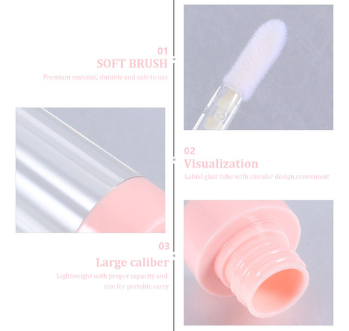 Botellas De Brillo De Labios Útiles De 8 Ml, 4 Unidades, Tub