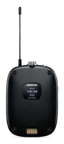 Sistema Inalámbrico Shure Slxd14/98h Micrófono Mini Beta 98h Color Negro