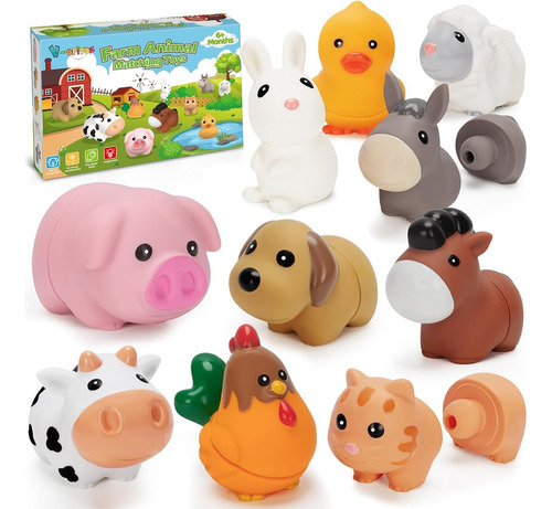 V-opitos Learning Juguetes De Animales De Granja Para Niños 