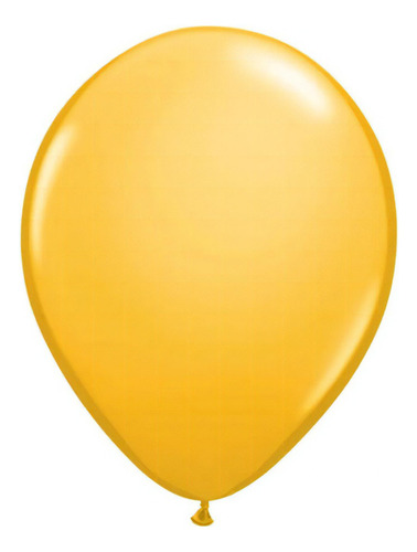 Balão Aniversário Qualatex Sensacional 12 Polegadas 15und Cor Amarelo Ouro