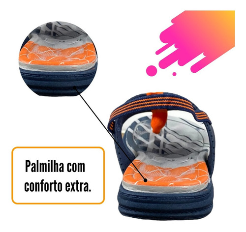 Imagem 2 de 7 de Chinelo Infantil Masculino Molekinho Com Elástico
