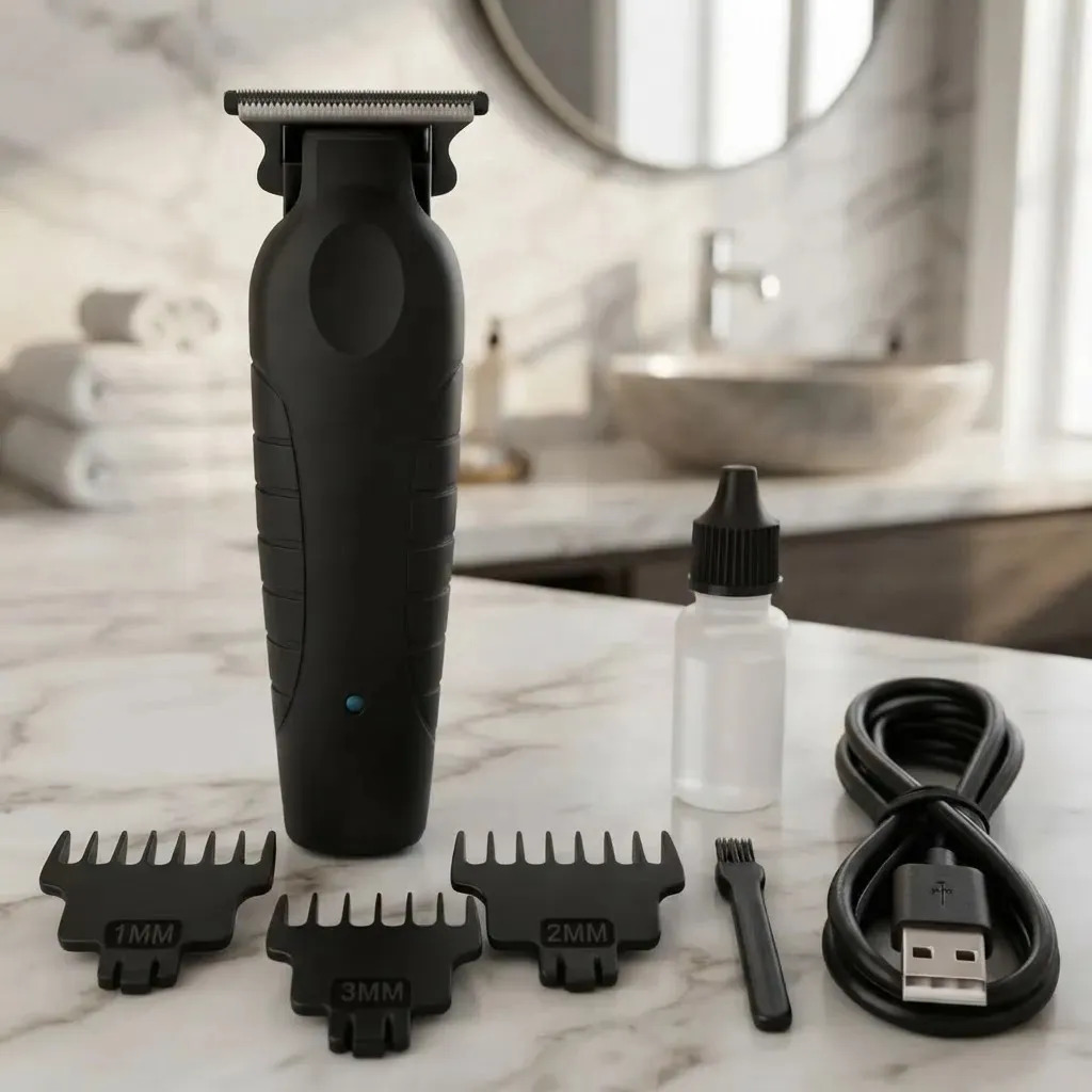 Máquina de Acabamento Kemei KM-2299 Sem Fio, Para Cabelo e Barba Profissional Bivolt