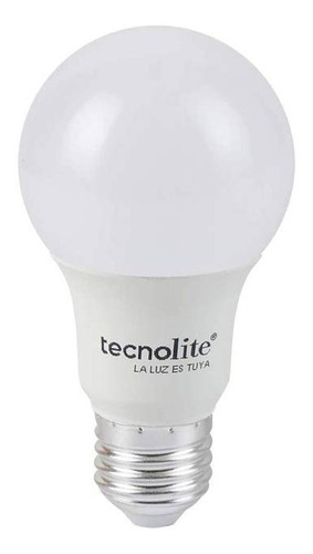 10 Pza Focos Led Ahorrador 8.5w Luz Cálida A19 E27 Tecnolite