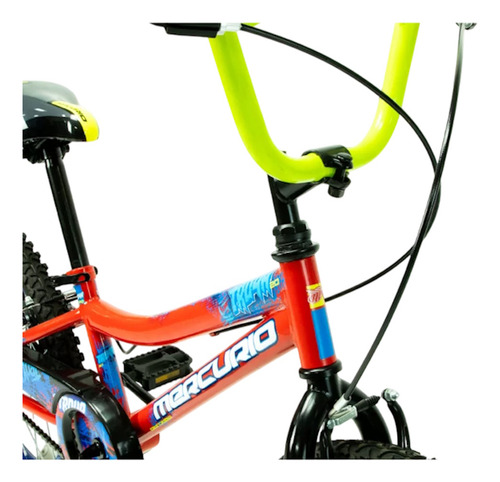 Bicicleta Infantil Mercurio Troya R20 1 Velocidad Color Multicolor