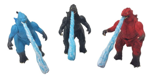 Juguete Godzilla Vs Kong Figuras 3pzs Apex Monarch Kaijus