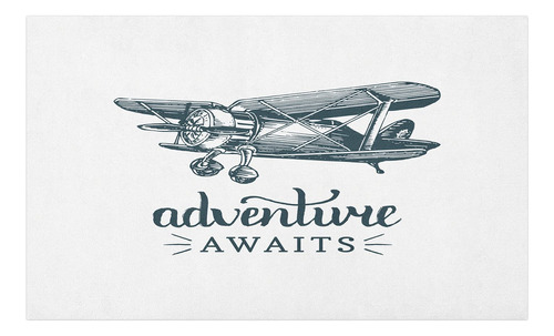 Tapete Vintage Tema Aviacion Tipografia Inspiradora Respaldo