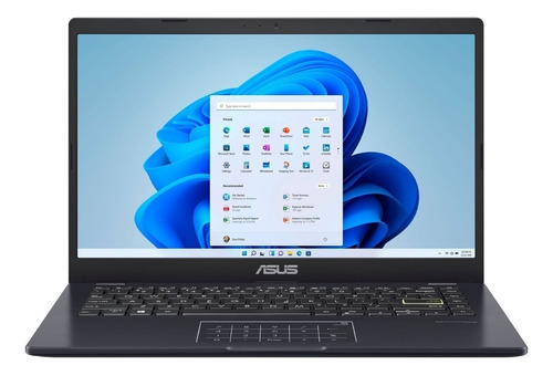 Laptop  Asus VivoBook E410MA star black táctil 14", Intel Celeron N4020  4GB de RAM 64GB SSD, Intel UHD Graphics 600 60 Hz 1366x768px Windows 11