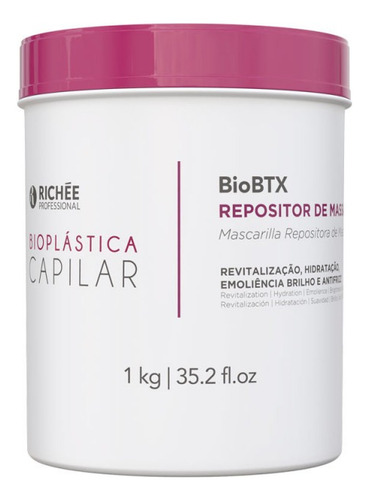 Richée Bioplástica Biobtx Repositor De Massa 1kg