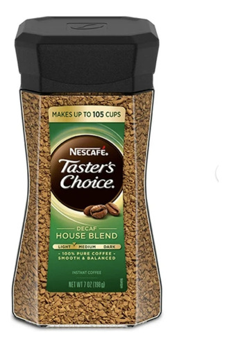 Cafe Instantaneo Taster's Choice Decaf House Blend 198g