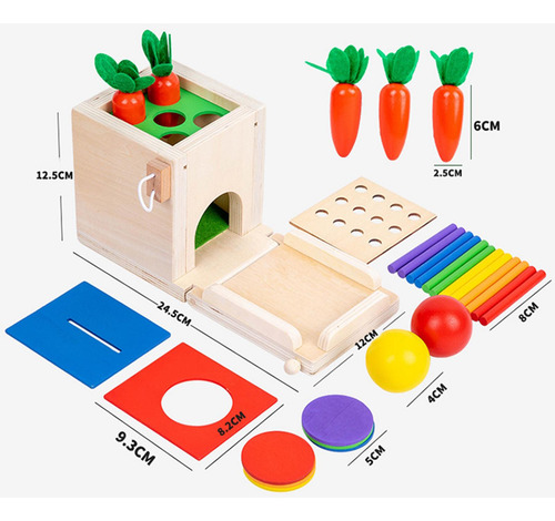 Caja De Permanencia De Objetos Juguetes De Aprendizaje De
