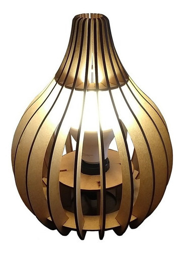 Luminária Abajur De Mesa Capadócia Mod. Gota Classic Cor da estrutura Natural