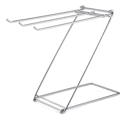 Toallero De Piso Plegable De Acero Inoxidable En Forma De Z