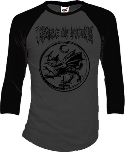 Cradle Of Filth Playeras Manga 3/4 Para Hombre Y Mujer D1