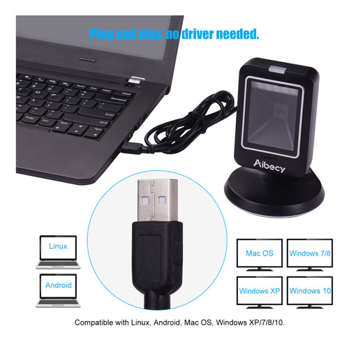 Imagen 3 de 6 de Aibecy Mp6300y 1d/2d/qr Omnidireccional Escáner De Código