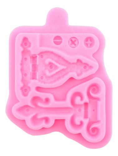 4pcs Molde De Silicona Cremallera De Cadena Fondant Resina