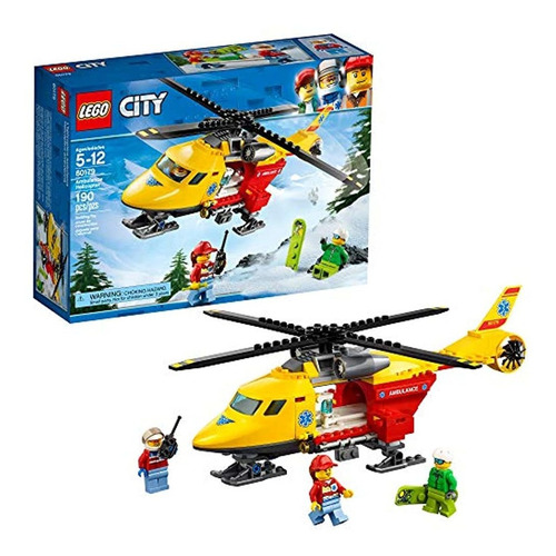 Lego City Ambulancia Helicóptero 60179 Kit De Construcción