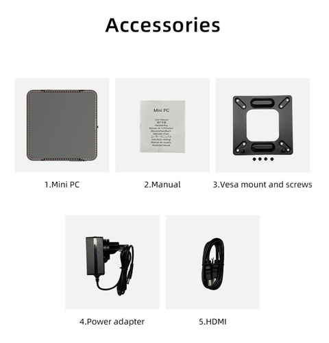 Mini Pc Intel Nuc, Quad-core 2.7ghz Celeron 8gb Ram 128g Ssd
