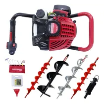 Comprar Hoyadora Mototaladro Kawashima Pro 52cc Mtt52m 4 Barrenas