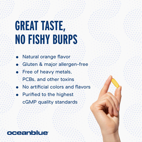 Oceanblue Omega-3 2100 - 180 Ct - Triple Strength Burpless F