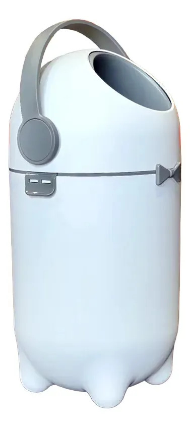 Lixeira Antiodor Fraldas Bebê Lixo Mágico Banheiro Antiodor Branco