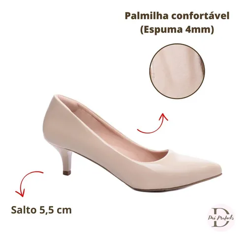 Scarpin tamanhos best sale grandes