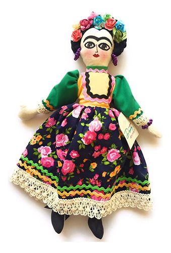Frida Kahlo - Mexicana Hecha A Mano - Frida Doll (rosa)mex