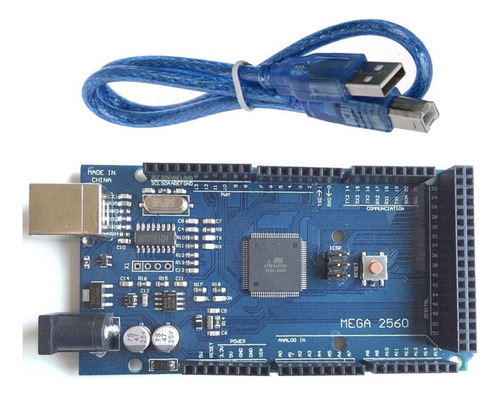 Placa Electrónica Arduino Mega 2560 Con Cable Usb