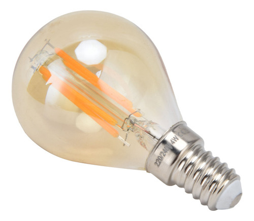 J Bombilla Led De Filamento G45 E14, Color Dorado Vintage,
