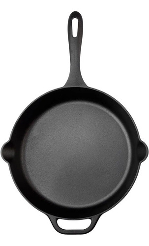 Sartén De Hierro Fundido 30.5cm Color Negro