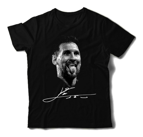 Remera Lionel Messi Firma La Pulga Cara Lio2 Dtg Premium