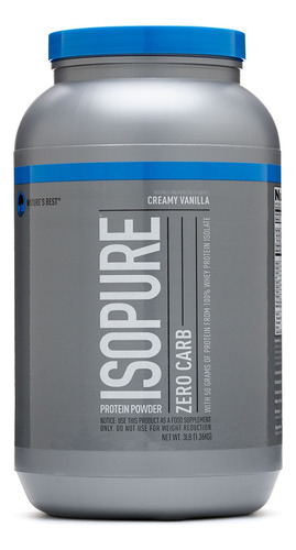 100% Whey Protein Isolate Isopure - g a $200