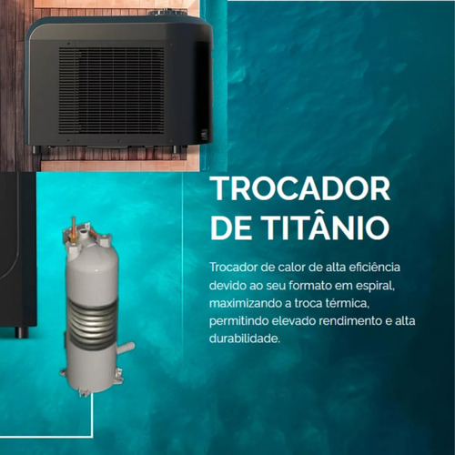 Aquecedor 5 Em 1 Komeco Kobc 17000btu Até 25 Mil Litros Para Piscina