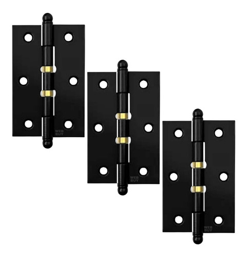 Dobradiça Porta Janela Portão Madeira 3,5 Promoção Kit 3 Un