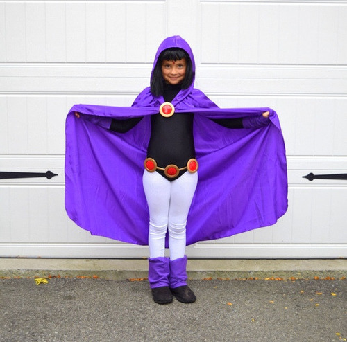 Vestido Raven Titan Disfraz Deluxe Para Niñas, Para Niños Y