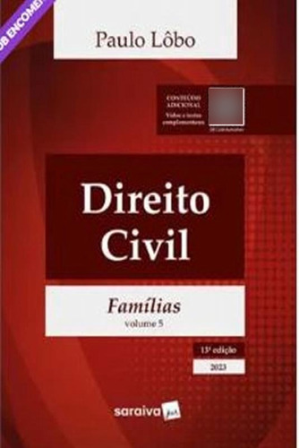 Livro Direito Civil Famílias Vol. 5 13 Edição 2023