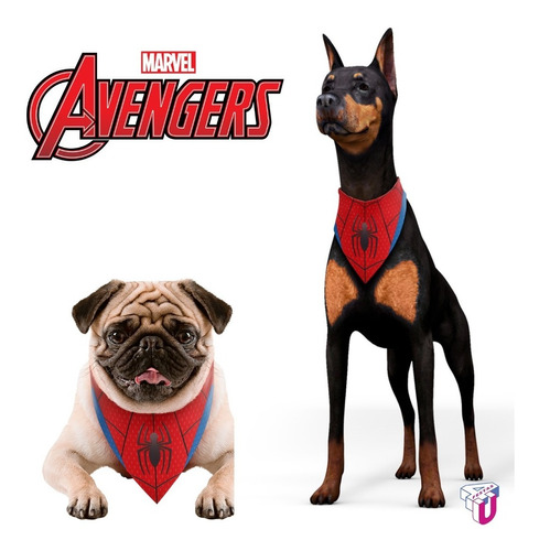 Bandana Cachorro Pets Marvel Homem Aranha Produto Oficial