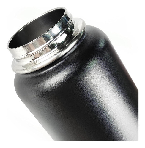 Termo Deportivo Botella Acero Inox Antiderrame Tapas Funda
